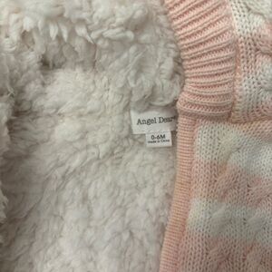 Baby Angel Dear brand jacket. Pink and white.